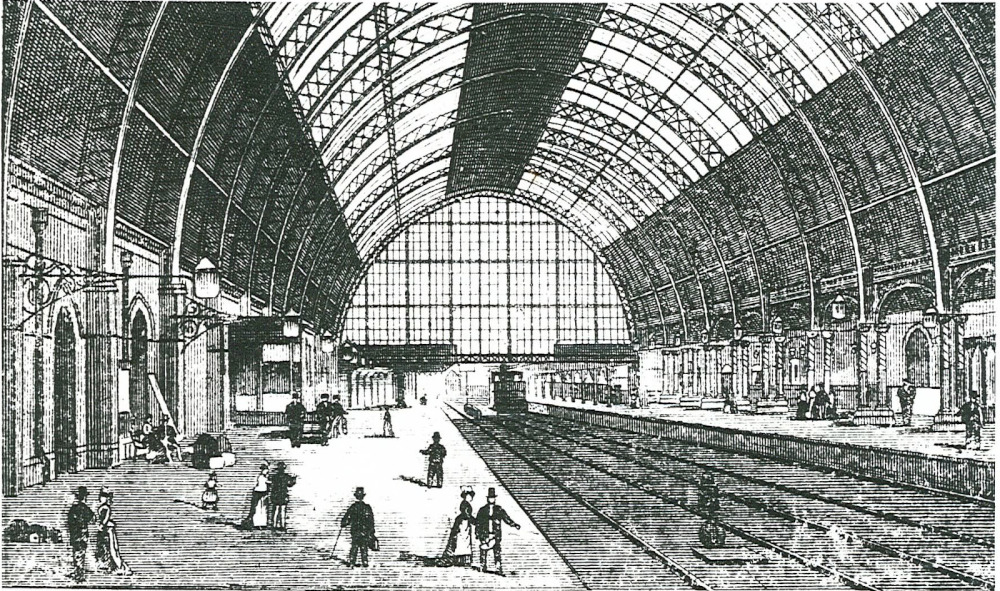Middlesbrough Railway Station in 19th-century 
